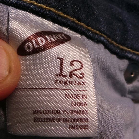 OLD Navy The Diva blue jeans size 12 ladies - Picture 4 of 7